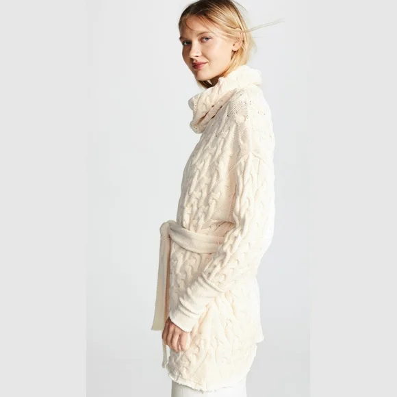 Free People New Cream Turtleneck Sweater Dress. Size S/M. KNIT - Picture 5 of 13